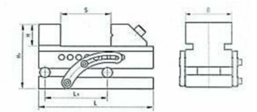 KRASNİC 125 x 160 mm 45˚ Açılı ve Pimli Hassas Mengene